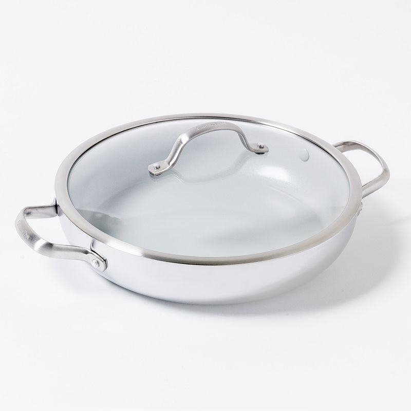 greenpan venice pro 12-in. ceramic nonstick everyday pan