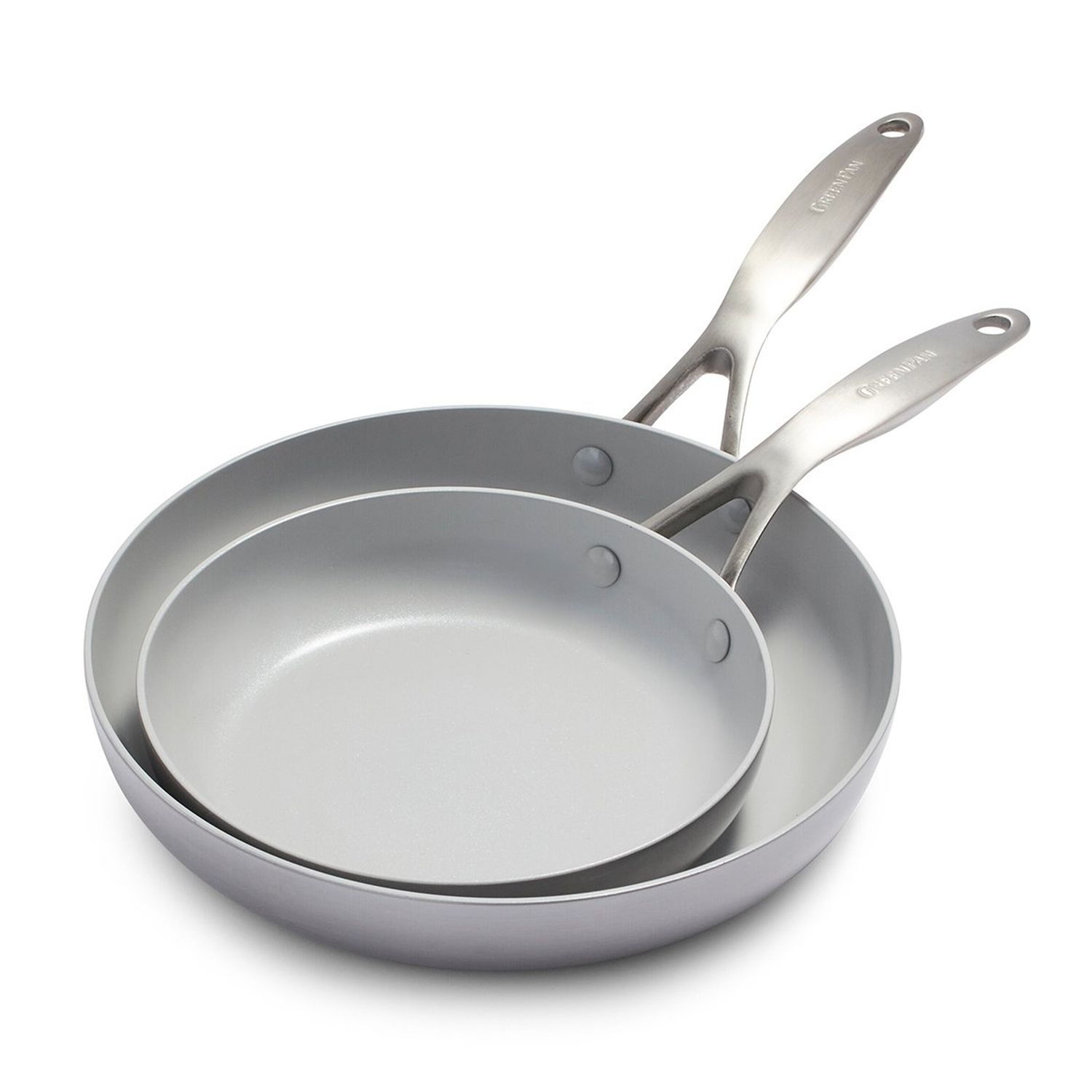 Farberware Eco Advantage 12.5 Nonstick Ceramic Deep Frying Pan with Helper  Handle Gray