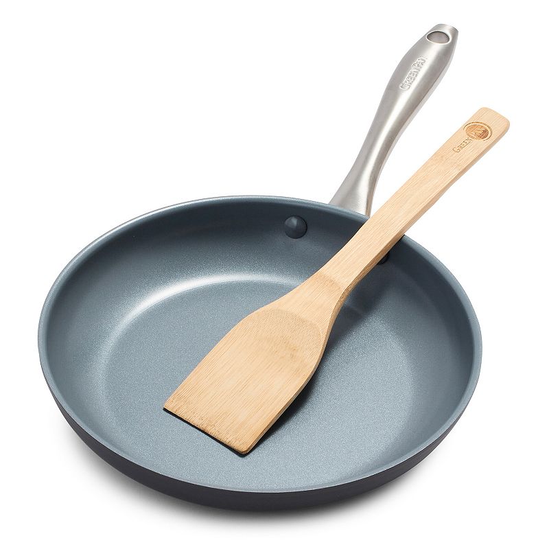GreenPan Lima 10  Ceramic Non-Stick Open Frypan with Bonus Bamboo Turner