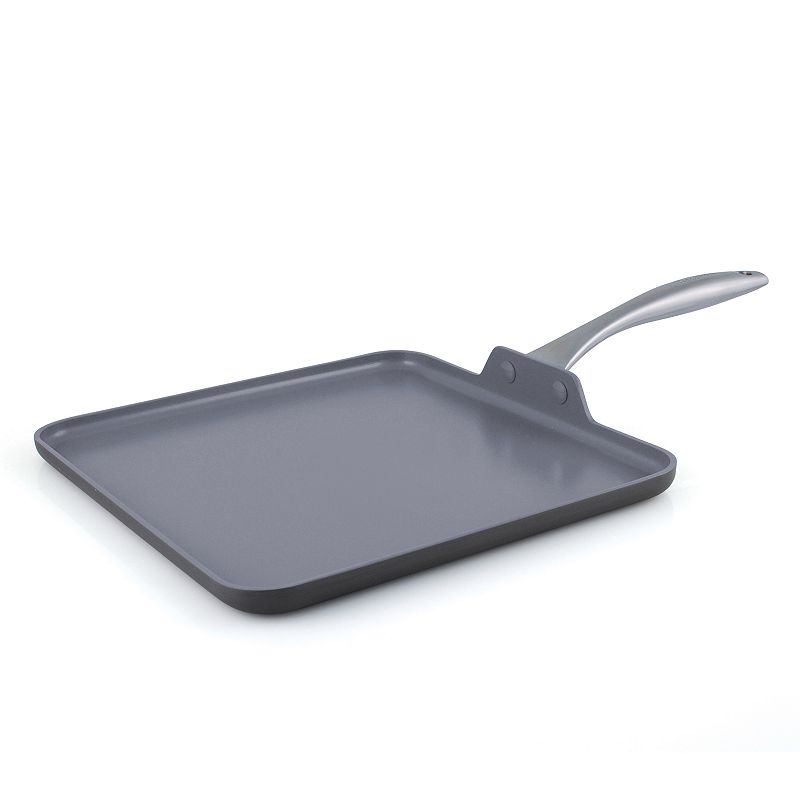 UPC 885837004878 product image for GreenPan Lima 11-in. Ceramic Nonstick Square Griddle, Gray | upcitemdb.com