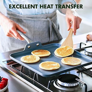 GreenPan Lima 11-in. Ceramic Nonstick Square Griddle