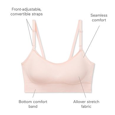 Warners Easy Does It® Dig-Free Comfort Band with Seamless Stretch Wireless Lightly Lined Convertible Comfort Bra RM0911A