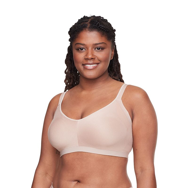 Warners Easy Does It® Underarm-Smoothing with Seamless Stretch Wireless Lightly Lined Comfort Bra RM3911A, Women's, Size: XS, Toasted Brown