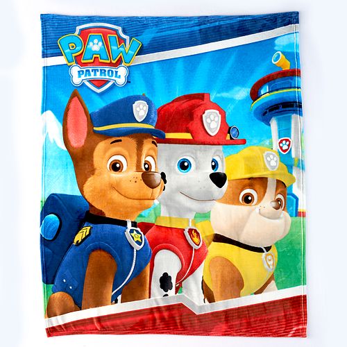 paw patrol silky soft throw