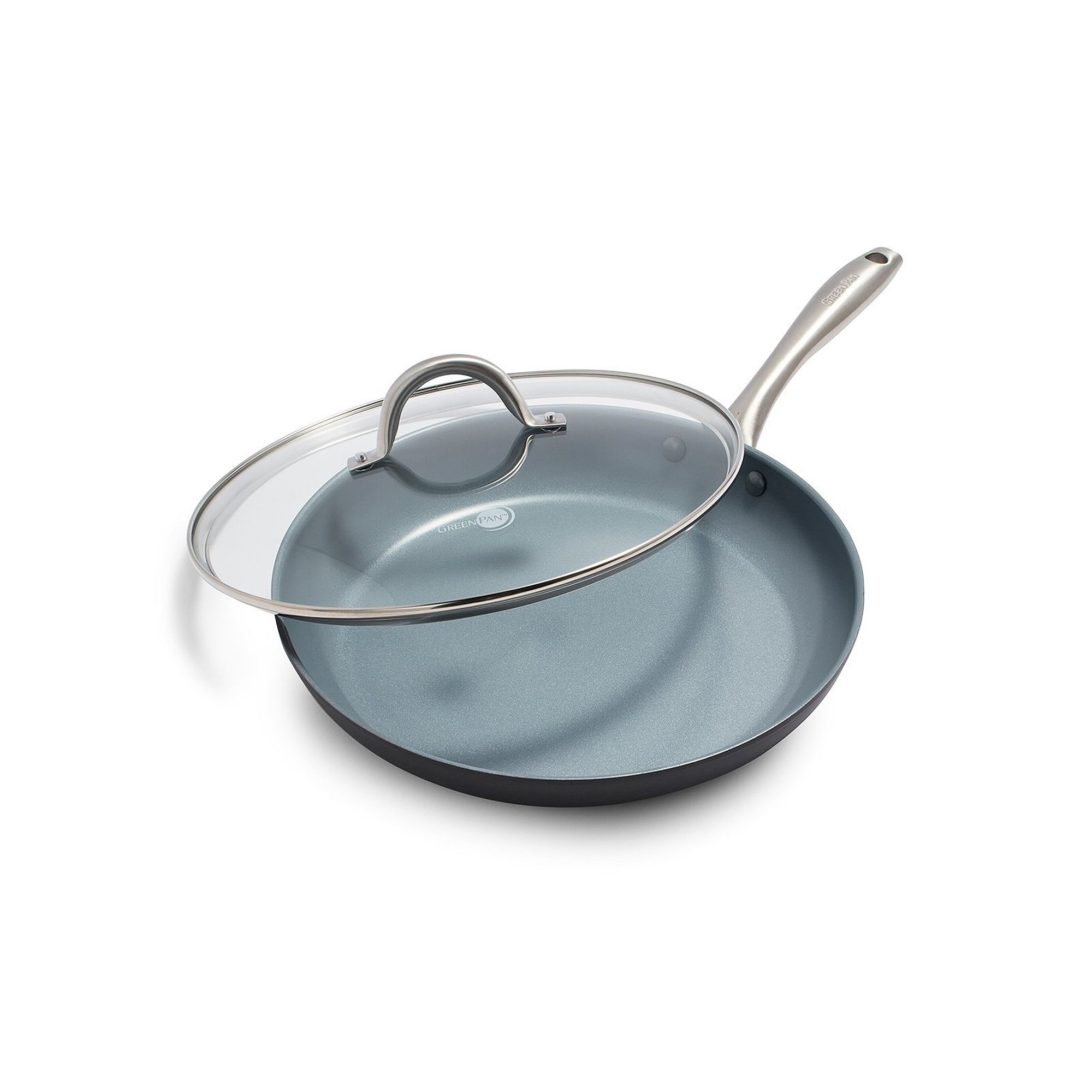 GreenPan Lima 12-in. Ceramic Nonstick Covered Frypan, Gray