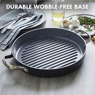 GreenPan Valencia Pro 11-in. Ceramic Nonstick Grill Pan 