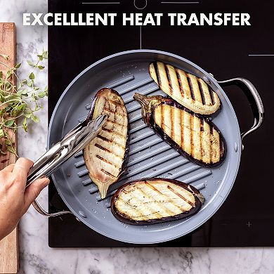 GreenPan Valencia Pro 11-in. Ceramic Nonstick Grill Pan