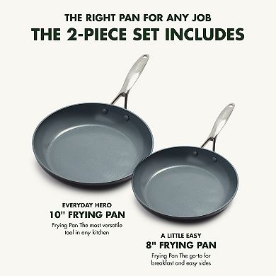 GreenPan Valencia Pro Ceramic Nonstick Frypan Set