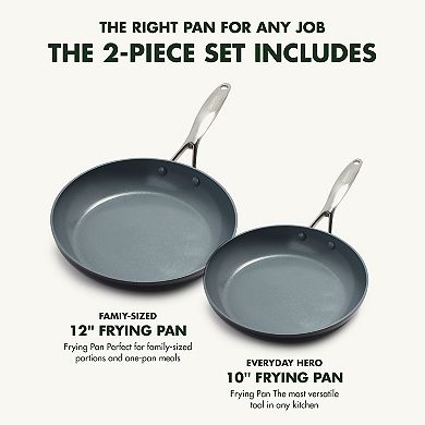 GreenPan Valencia Pro Ceramic Nonstick Frypan Set