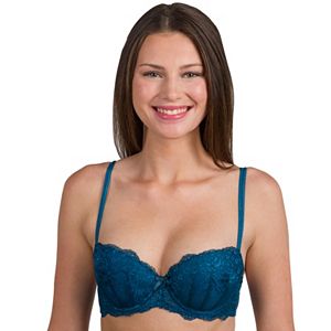 Juniors' Candie's® Bra: Lace Push-Up Balconette Bra