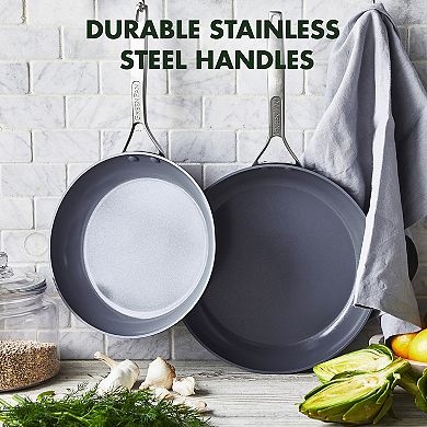 GreenPan Paris Pro 10-in. & 12-in. Ceramic Nonstick Frypan Set