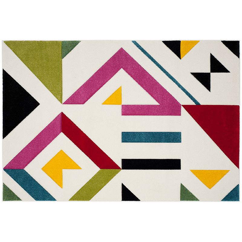 Safavieh Hollywood Garbo Geometric Rug, Multicolor, 6.5Ft Rnd