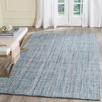 Safavieh Abstract Nubby Texture Striped Wool Blend Rug