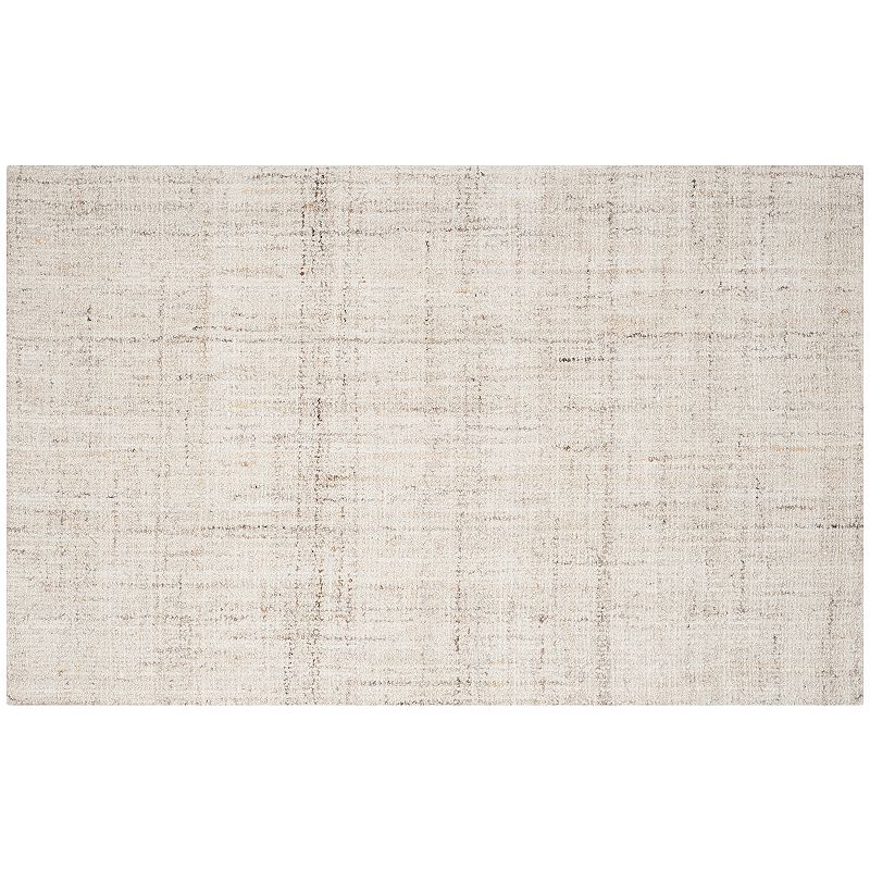 SAFAVIEH Abstract Bailey Striped Area Rug  Ivory/Beige  5  x 8