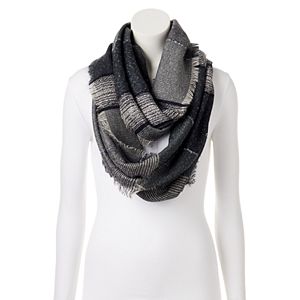 LC Lauren Conrad Space-Dyed Slubbed Striped Infinity Scarf