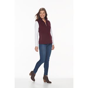 Petite Croft & Barrow® Quilted Knit Vest