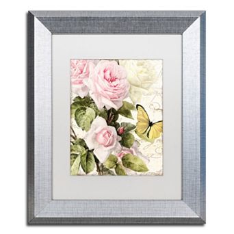 Trademark Fine Art Flora Bella Silver Finish Framed Wall Art