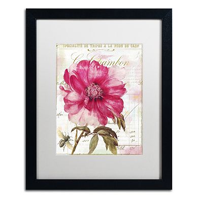 Trademark Fine Art Lepink With Bee Black Framed Wall Art