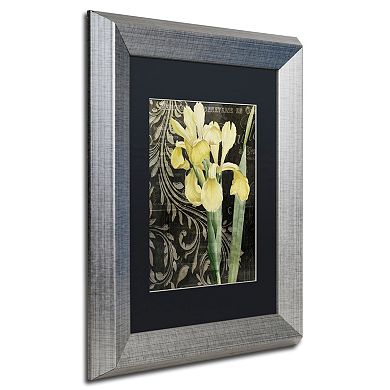 Trademark Fine Art Ode To Yellow Silver Finish Framed Wall Art