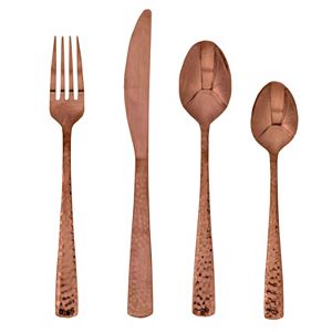 Food Network™ Martilla Hammered Copper 16-pc. Flatware Set