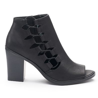 SO® Charge Women's Peep Toe Ankle Boots