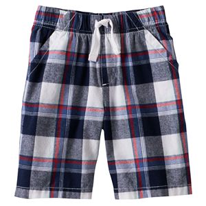 Boys 4-7x Jumping Beans® Plaid Shorts