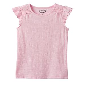 Girls 4-10 Jumping Beans® Eyelet Flutter Tee