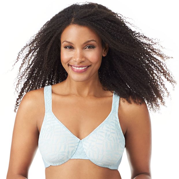 Olga Bra: Sheer Leaves Lace Full-Figure Full-Coverage Minimizer Bra 35519 -  Women's