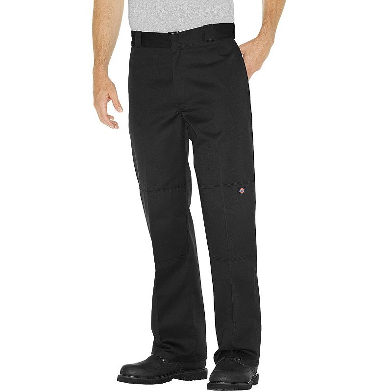 Mens Dickies Loose Fit Double-Knee Twill Work Pants, Size: 31X32, Black