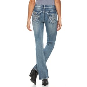 Women's Apt. 9® Embroidered Rhinestone Bootcut Jeans
