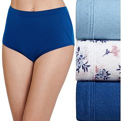 Lemon and Check Blue Women's Underwear Comfy Ladies Briefs Mid