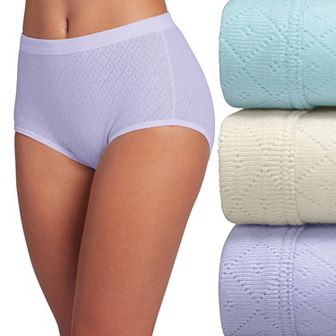 Women's Jockey® Elance Breathe 3-pack Pointelle Briefs Panty Set 1542