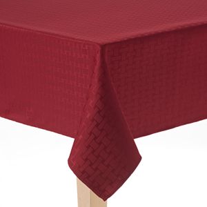 Cuisinart Basketweave Stain-Resistant Microfiber Tablecloth