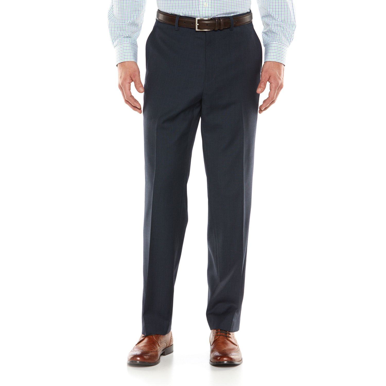 chaps grey suit pants