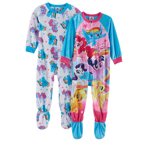 My Little Pony Girls 2-pack Footed Blanket Sleeper My Little Pony 