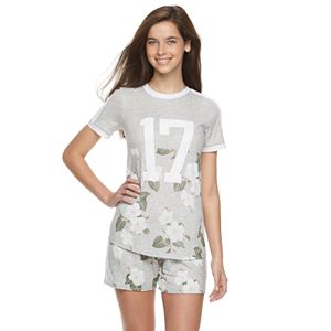 Juniors' SO® Ringer Graphic Tee
