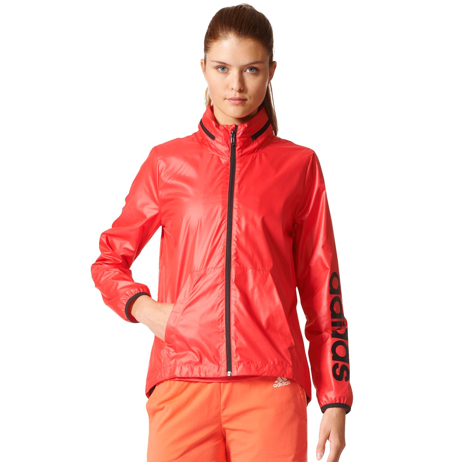 adidas women's linear windbreaker