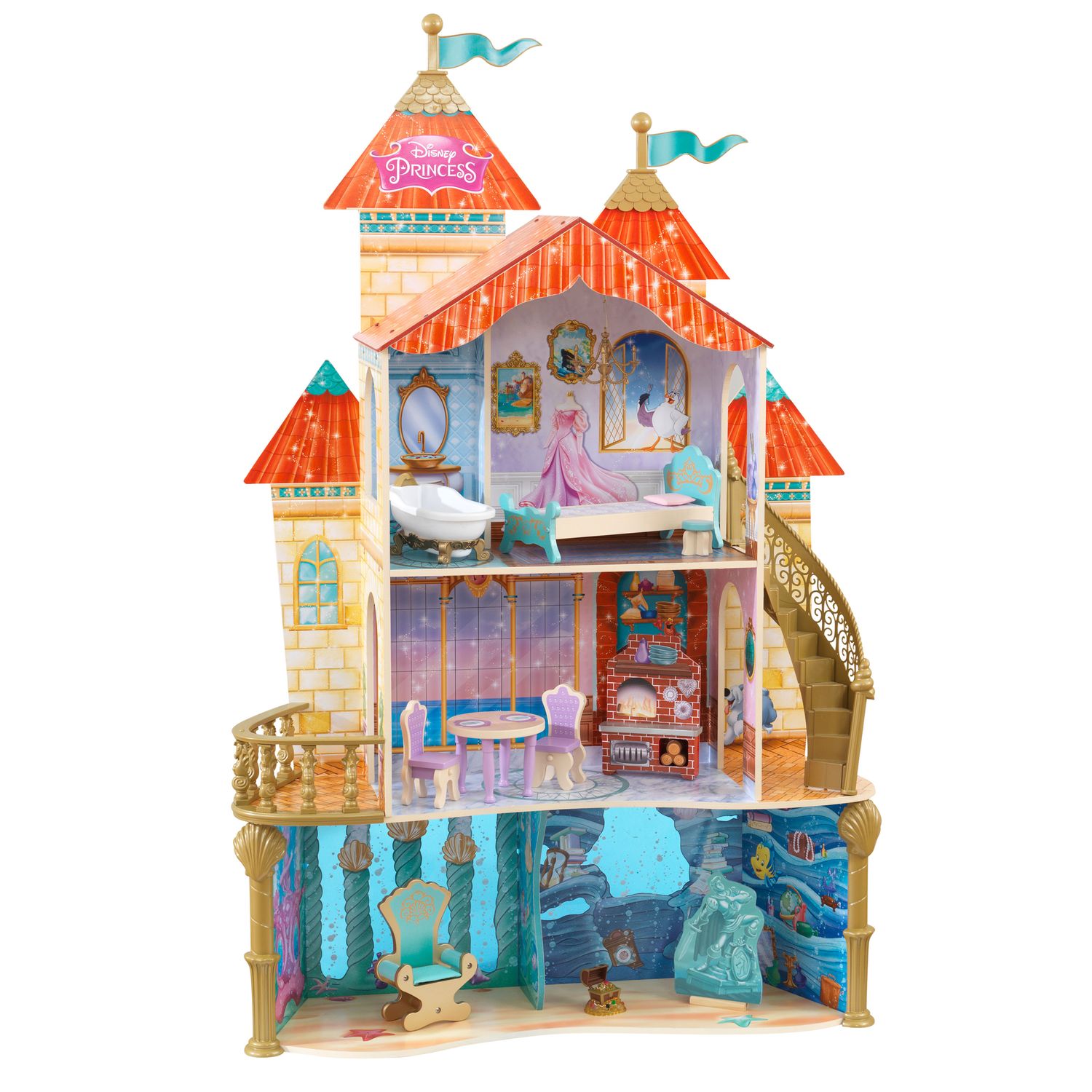 mermaid toy house