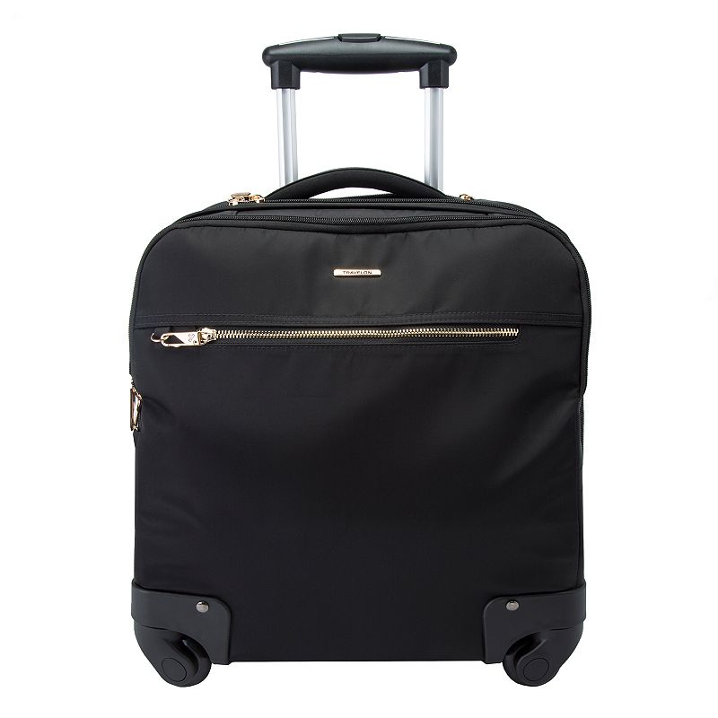 Travelon Tailored Wheeled Underseater Carry-on Luggage, Black