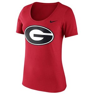 Women's Nike Georgia Bulldogs Logo Scoopneck Tee