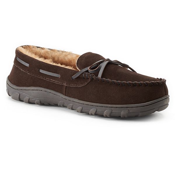 Men's Chaps Suede Moccasin Slippers