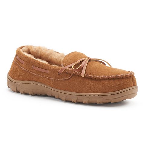 Men's Chaps Suede Moccasin Slippers