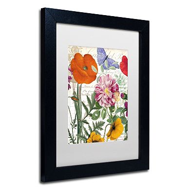 Trademark Fine Art Printemps Floral Framed Wall Art