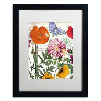 Trademark Fine Art Printemps Floral Framed Wall Art