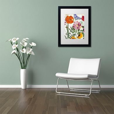 Trademark Fine Art Printemps Floral Framed Wall Art