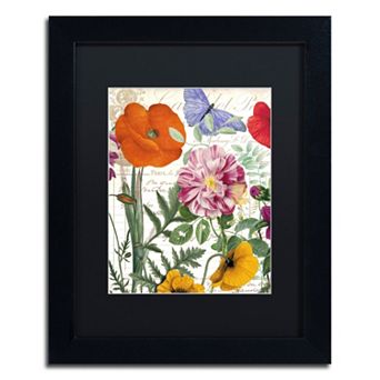 Trademark Fine Art Printemps Floral Framed Wall Art