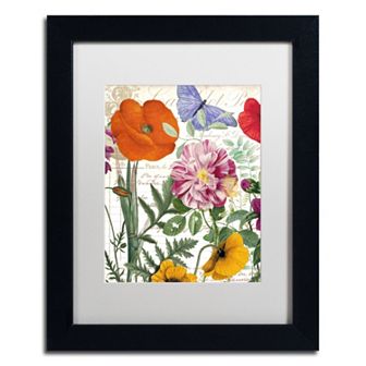 Trademark Fine Art Printemps Floral Framed Wall Art
