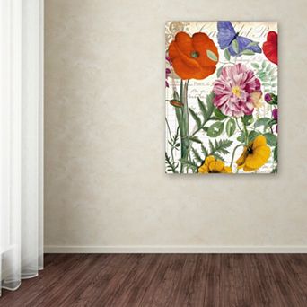 Trademark Fine Art Printemps Floral Canvas Wall Art