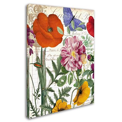 Trademark Fine Art Printemps Floral Canvas Wall Art