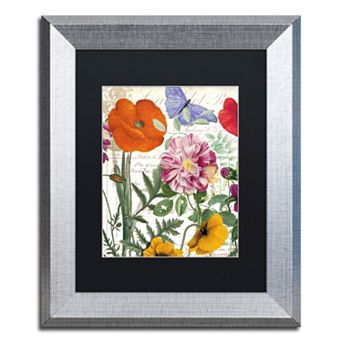Trademark Fine Art Printemps Silver Finish Framed Wall Art